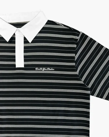Double You Studios Dys Stripe Polo (Black) (2)