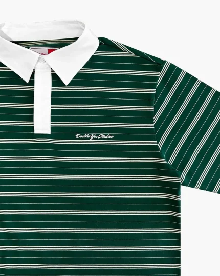 Double You Studios Dys Stripe Polo (Green) (2)