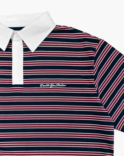 Double You Studios Dys Stripe Polo (Navy) (2)