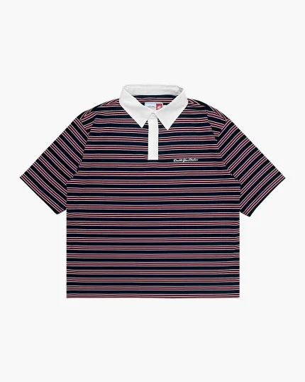 Double You Studios Dys Stripe Polo (Navy) (3)