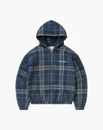 Double You Studios Plaid Zip (Blue) (3)