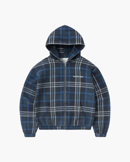 Double You Studios Plaid Zip (Blue) (3)