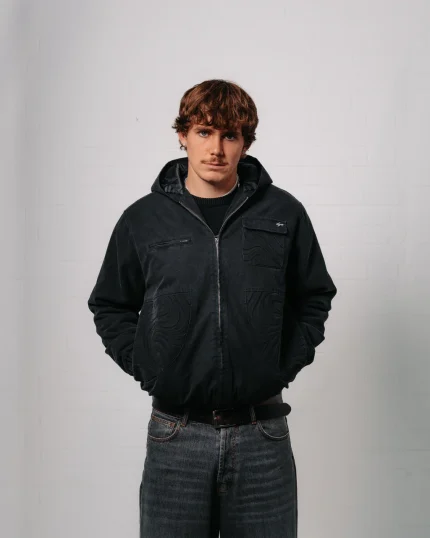 Double You Studios Spiral Jacket (Washed Black) (2)