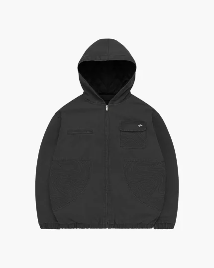 Double You Studios Spiral Jacket (Washed Black) (3)