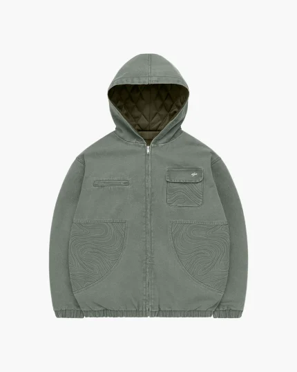 Double You Studios Spiral Jacket (Washed Khaki) (1)