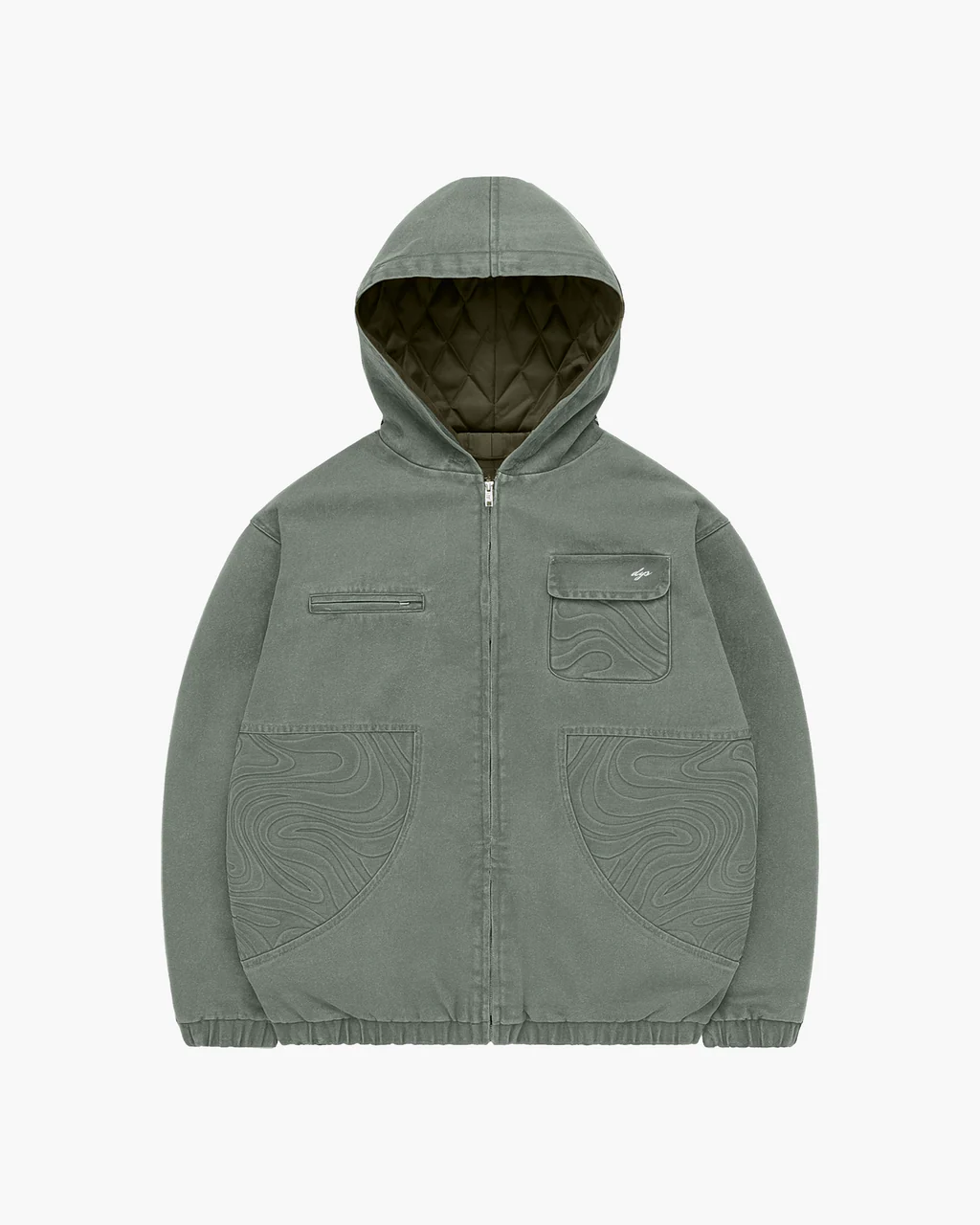 Double You Studios Spiral Jacket (Washed Khaki) (1) Double You Studios Spiral Jacket (Washed Khaki) (1)