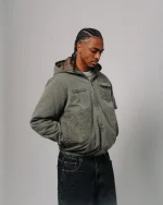 Double You Studios Spiral Jacket (Washed Khaki) (3)