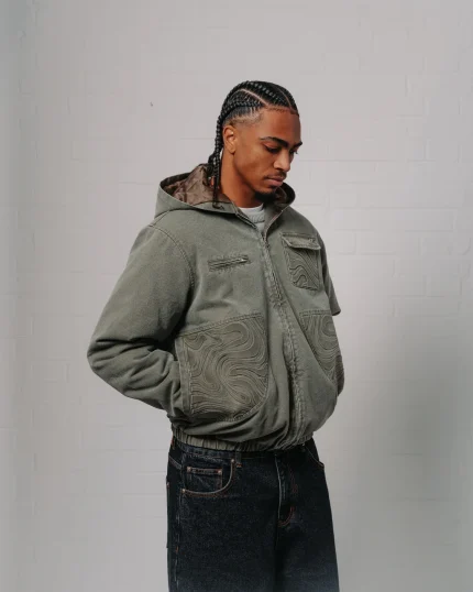 Double You Studios Spiral Jacket (Washed Khaki) (3)