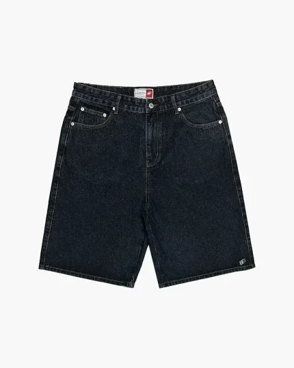 Double You Studios Washed Black Denim Jorts (1)