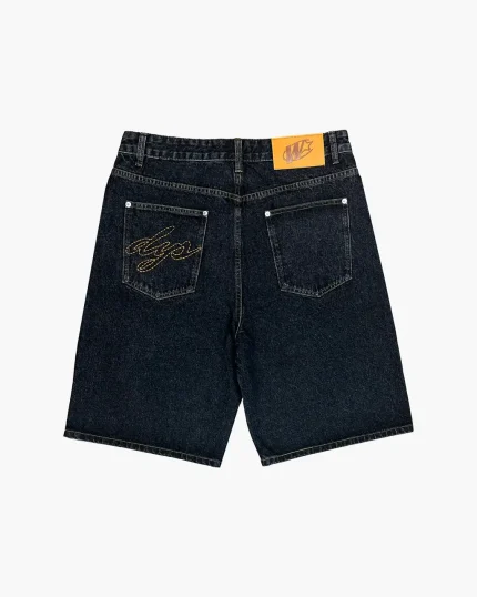 Double You Studios Washed Black Denim Jorts (4)