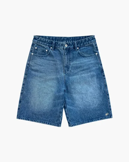 Double You Studios Washed Blue Denim Jorts (4)