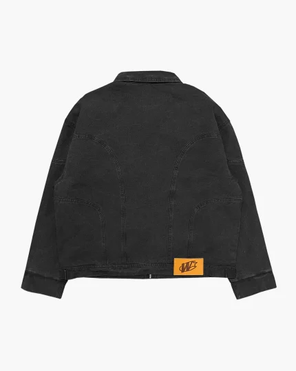 Double You Studios Workwear Jacket (Washed Black) (3)