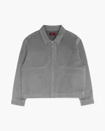 Double You Studios Workwear Jacket (Washed Grey) (1)