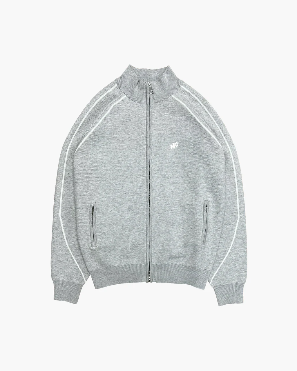 Double You Studios Zip Knit (Grey Marl) (3) Double You Studios Zip Knit (Grey Marl) (3)