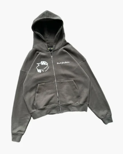 Double You Hoodie Olive Green