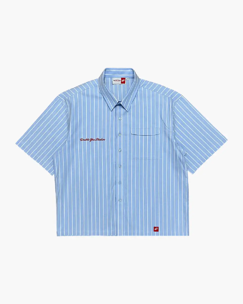 Double You Pinstripe Shirt (Blue) Double You Pinstripe Shirt (Blue)
