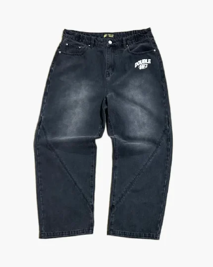 Double You Studios Baggy Jeans Washed Black (1)