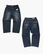 Double You Studios Baggy Jeans Washed Black (3)