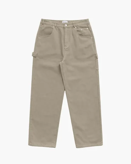 Double You Studios Cotton Twill Pant (Tan) (1)