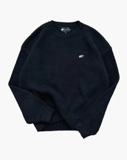 Double You Studios Matel Logo Knit Black (2)