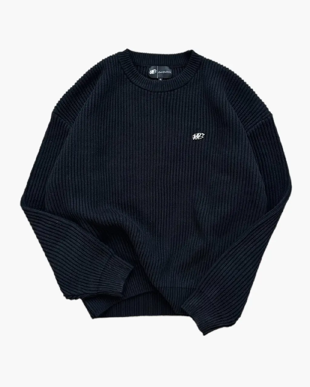Double You Studios Matel Logo Knit Black (2) Double You Studios Matel Logo Knit Black (2)