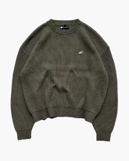 Double You Studios Matel Logo Knit Green (1)