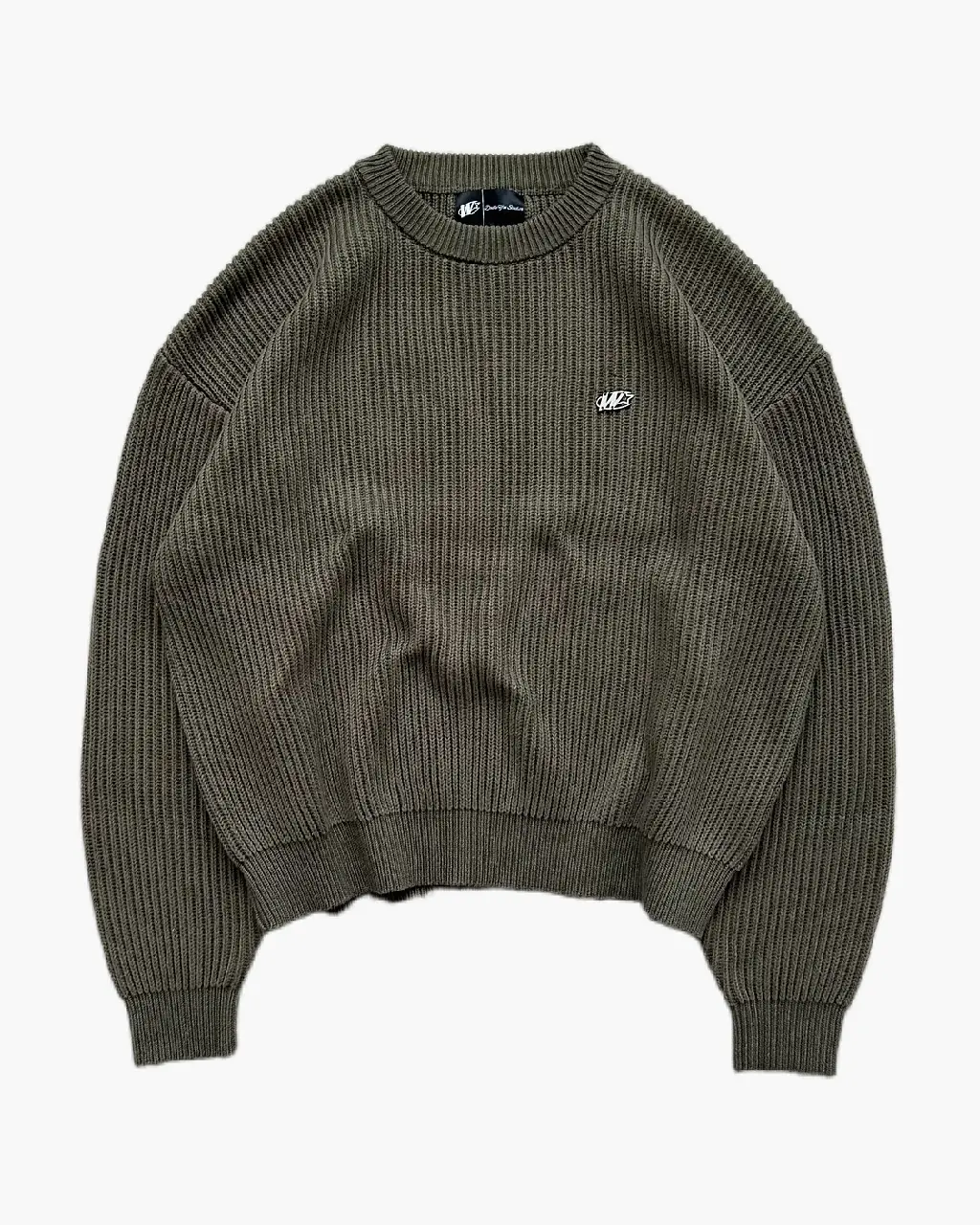 Double You Studios Matel Logo Knit Green (1) Double You Studios Matel Logo Knit Green (1)