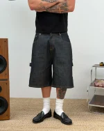 Double You Studios Raw Denim Shorts (4)