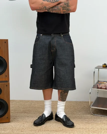 Double You Studios Raw Denim Shorts (4)
