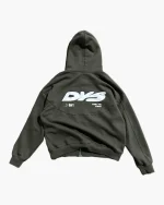 Double You Zip Up Hoodie Green (2)