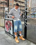 Double You Zip Up Hoodie Grey (2)