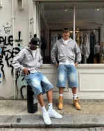 Double You Zip Up Hoodie Grey (3)